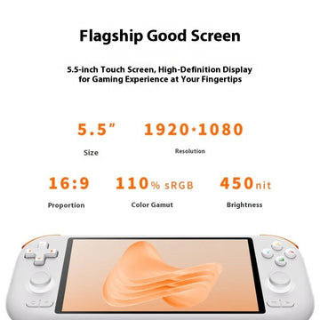 MANGMI AIR X Retro Handheld Game Console Android 5.5inch Qualcomm Snapdragon 662 1080P 4+64GB